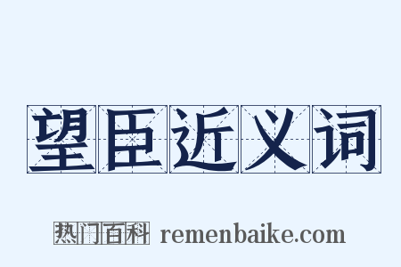 望臣近义词是什么意思的图片